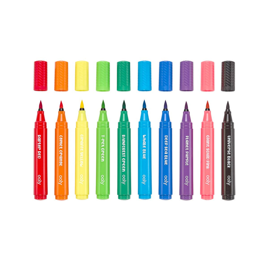 OOLY - Big Bright Brush: Brush Markers (Set of 10) - view 3