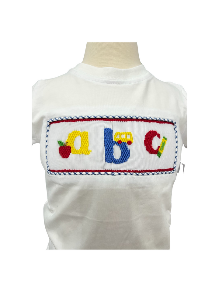 Remember Nguyen- Royal Blue Short Set: ABCs Smocked