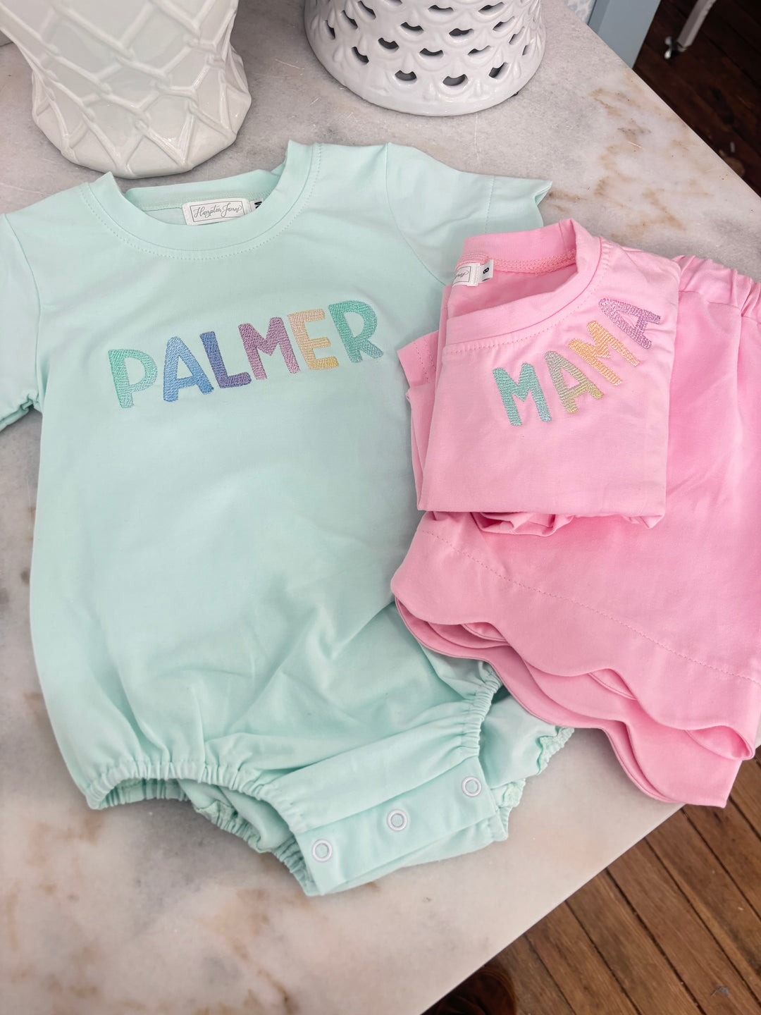 Hampton James Scalloped Cotton Bubble - Mint