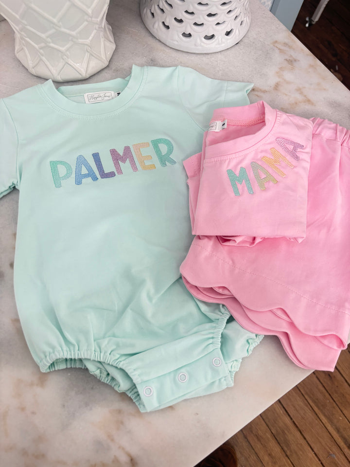 Hampton James Scalloped Cotton Bubble - Mint