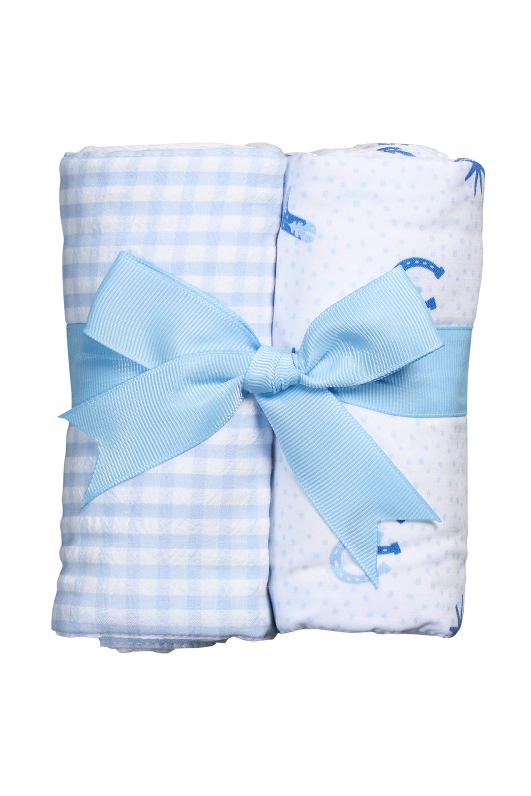 Cowboy Set of Two Burps- 3 Marthas for baby - Hampton James Clothing