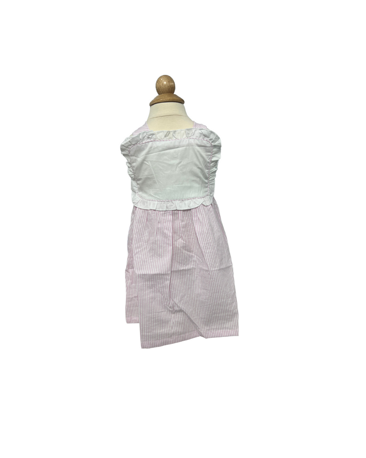 Hampton Light Pink Seersucker Ruffle Button Dress