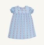 Holly Day Dress- Normal Weight Pima- First Day Flowers