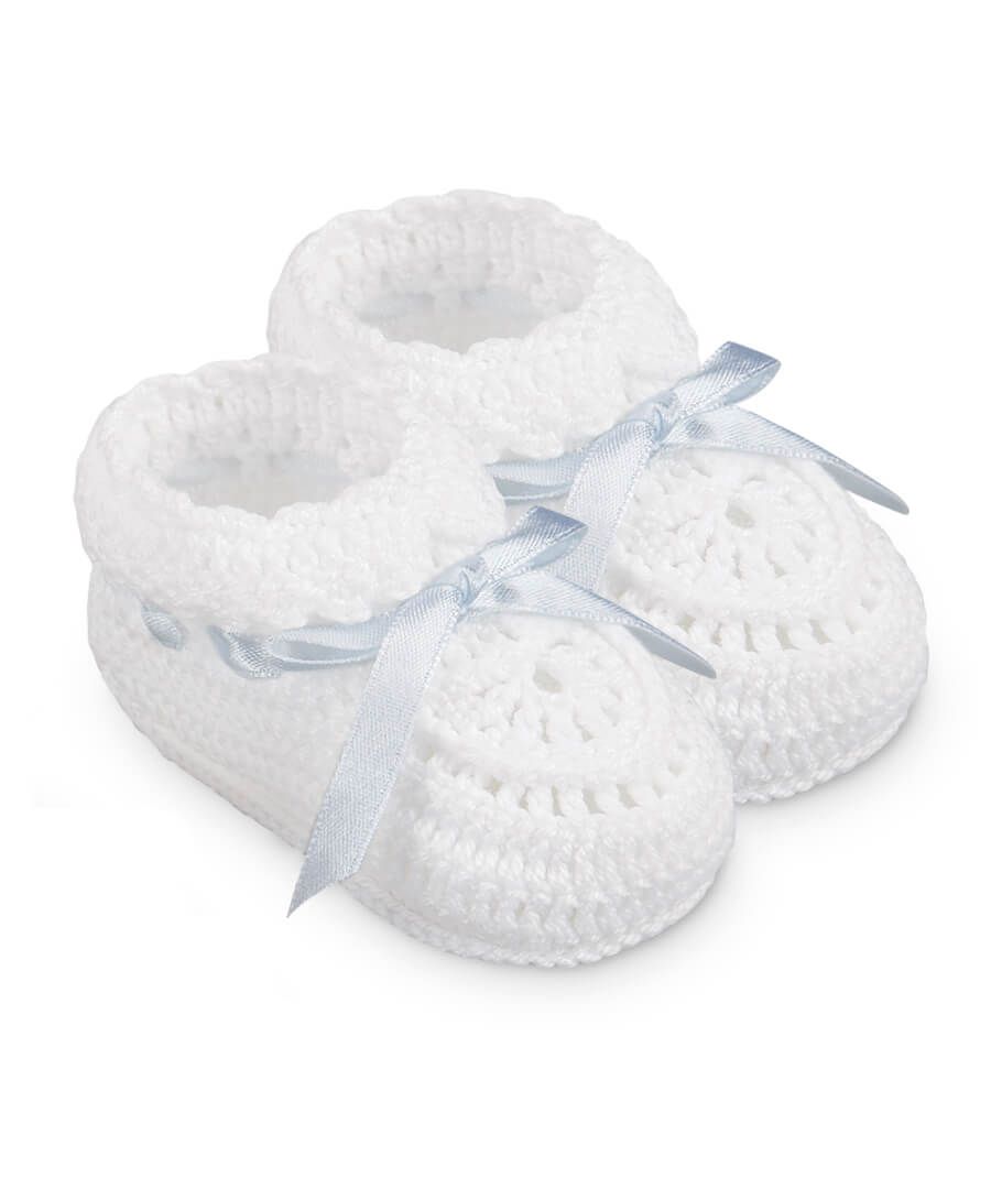 Jefferies Socks - Hand Crochet Ribbon Bootie