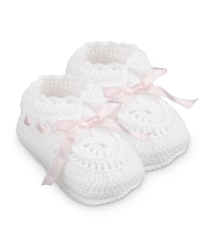 Jefferies Socks - Hand Crochet Ribbon Bootie