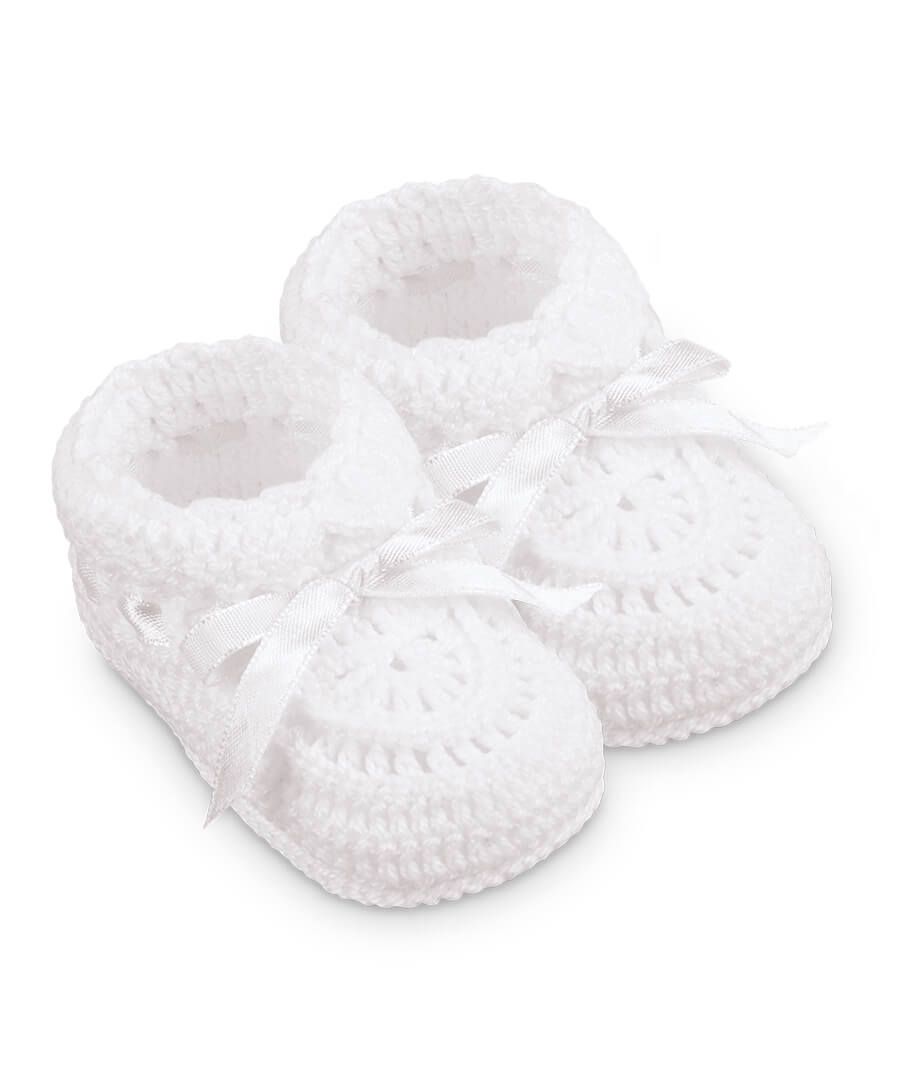 Jefferies Socks - Hand Crochet Ribbon Bootie