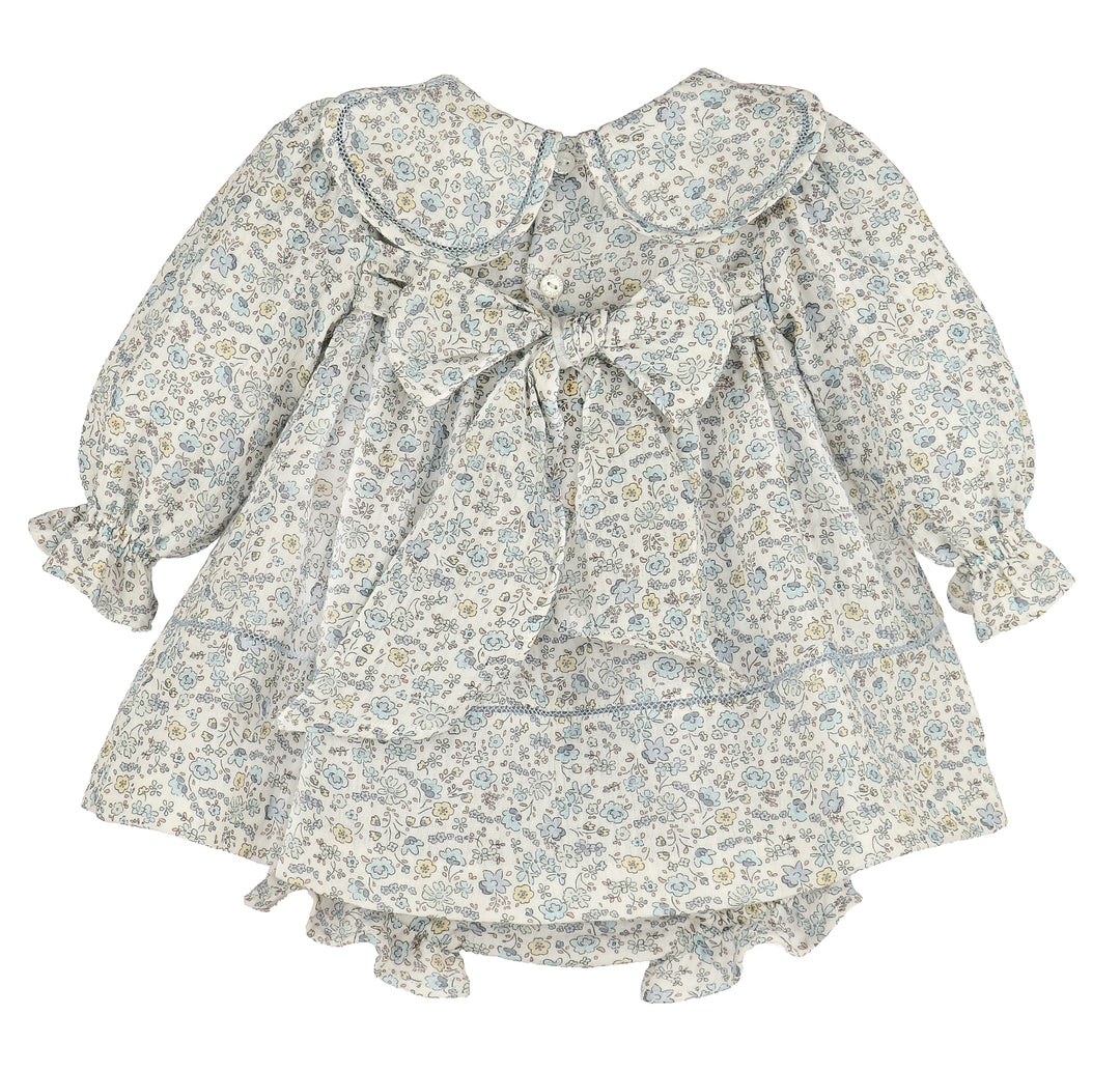 Sophie and Lucas: Whimsy Blue Floral Petal Float Dress