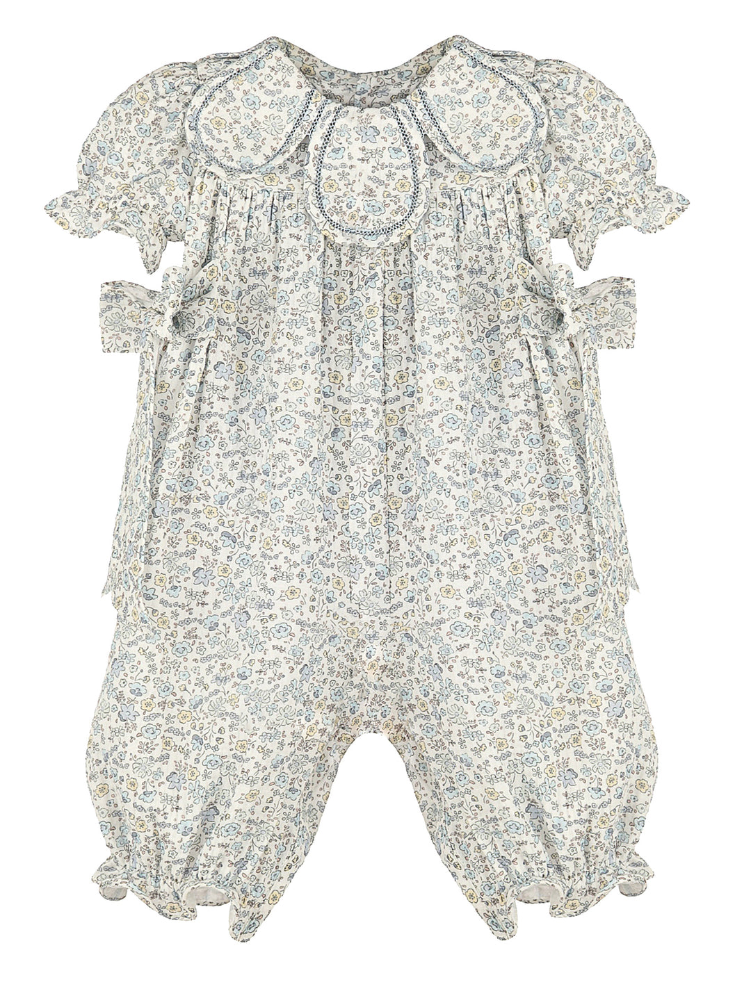 Sophie and Lucas: Whimsy Blue Floral Petal Longall