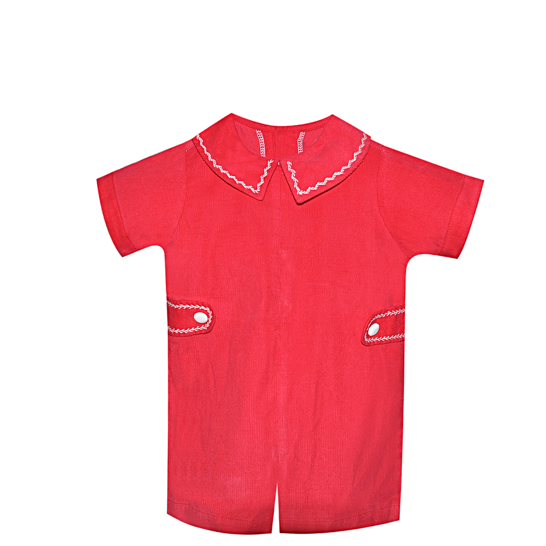 Remember Nguyen- Red Williams Romper by Remember Nguyen - Hampton James