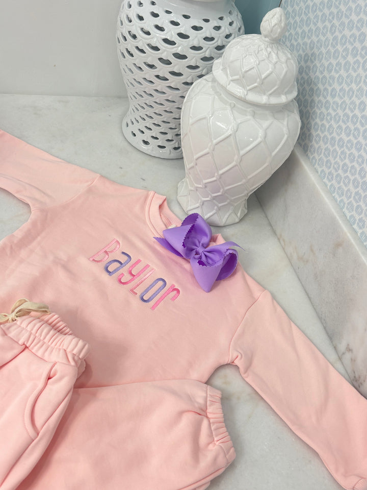 Hampton James Unisex Jogger Set - Light Pink