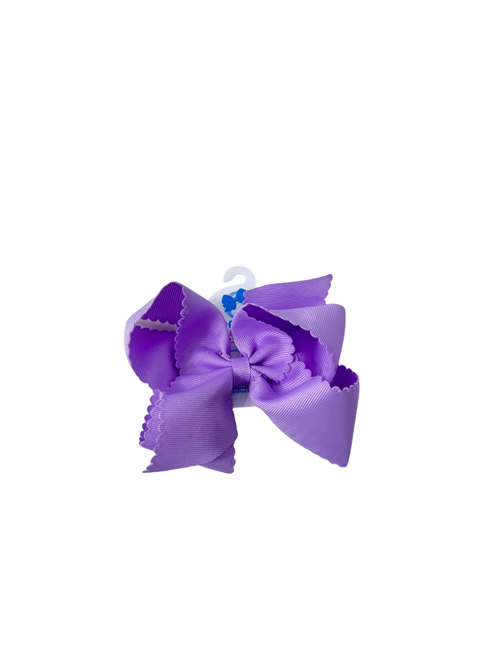 Wee Ones: King Grosgrain Hair Bow Scalloped Edge