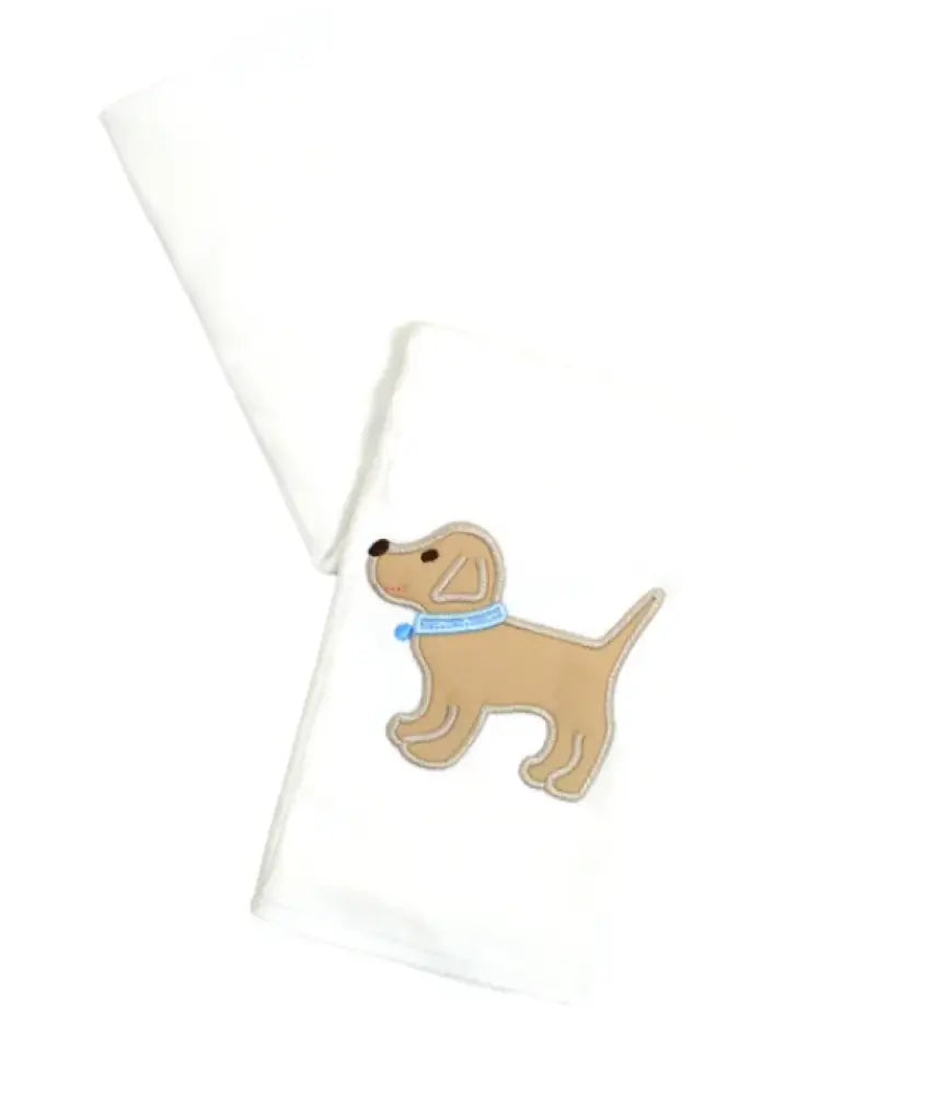 3 Marthas - Lab Puppy Appliqued Burp