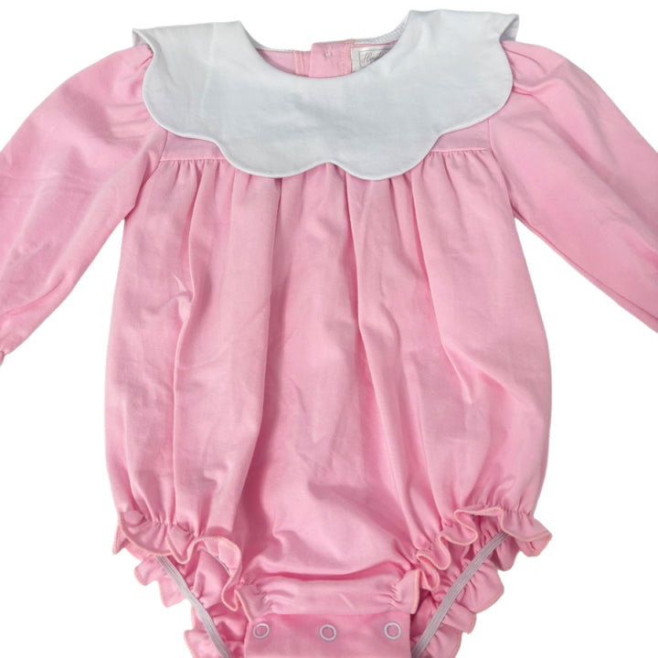 Lottie Pink Scalloped Collar Bubble