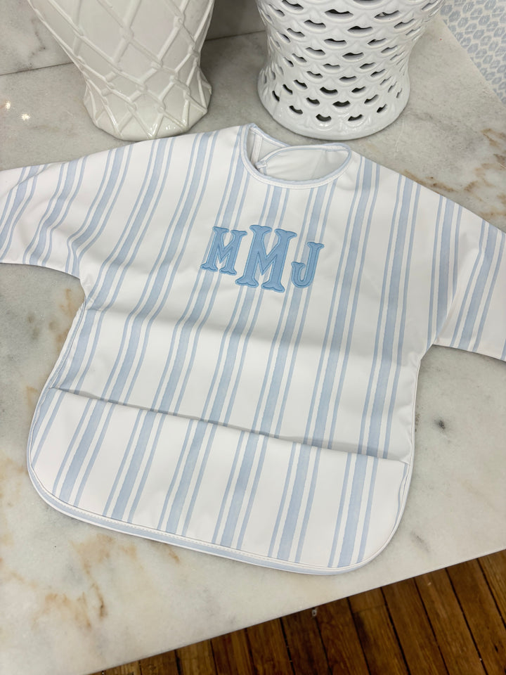 Signature Catch All Bib - Light Blue Stripe - PREORDER ESD 10/20