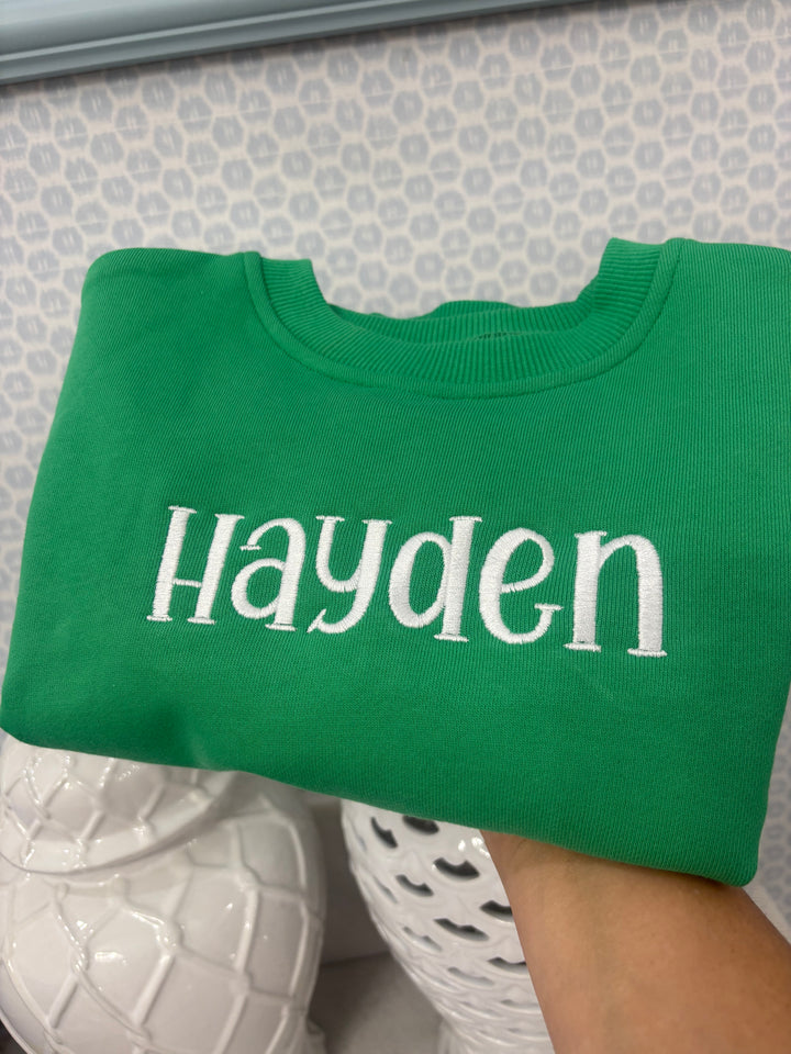 Hampton James Unisex Sweatshirt Bubble - Kelly Green