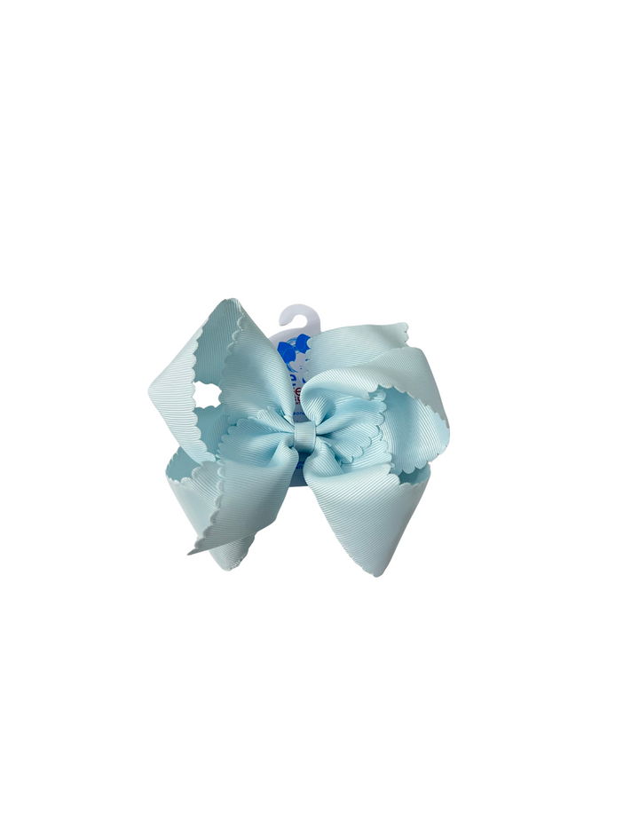 Wee Ones: King Grosgrain Hair Bow Scalloped Edge