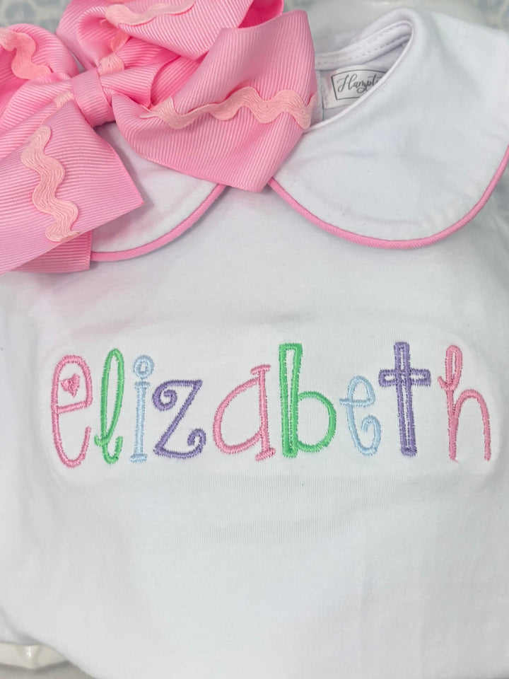 Everyday Play White Collared Bubble with Pink Trim
