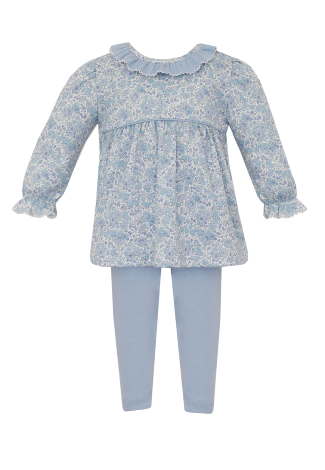 Petit Bebe - Joy Blue Liberty Knit Tunic Set