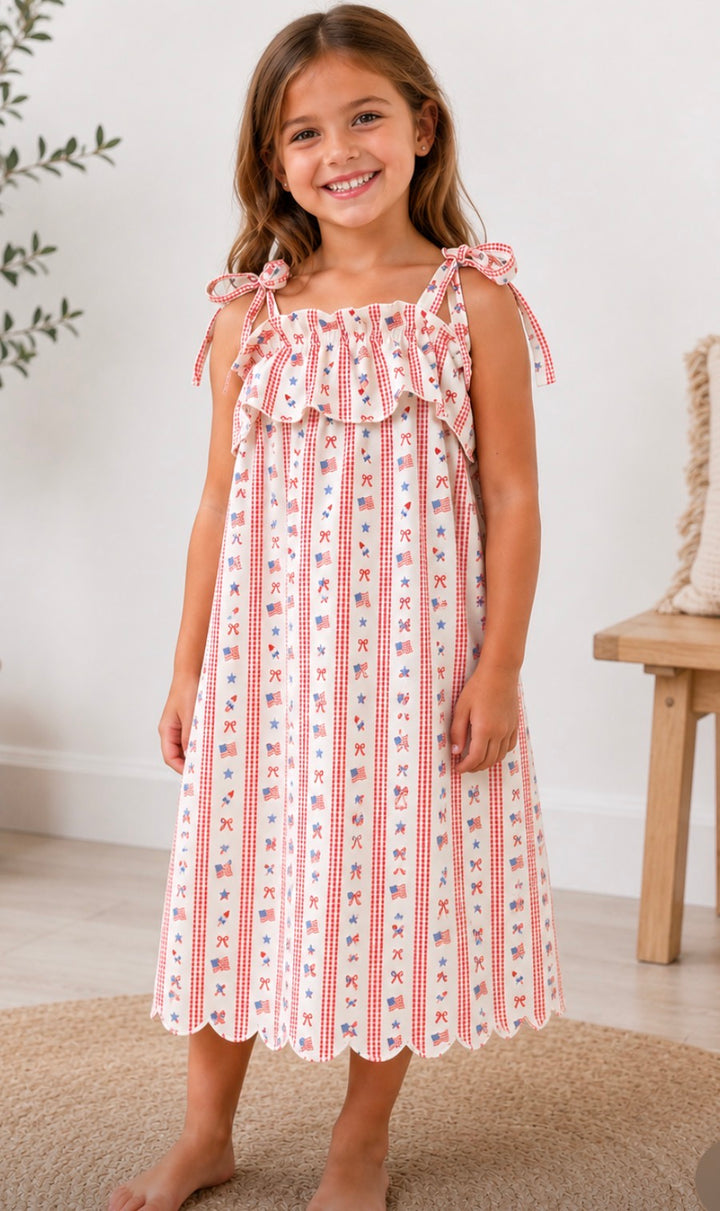 All American Tie Dress