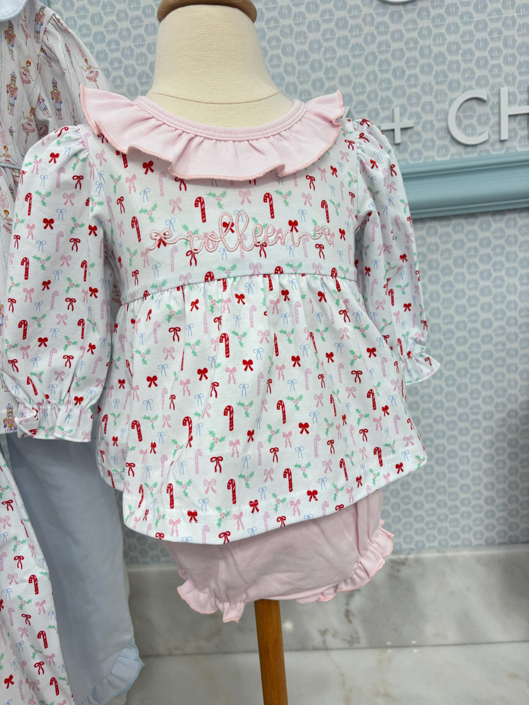 Christmas Candy Cane Bloomer Set - PREORDER - ESD Early November