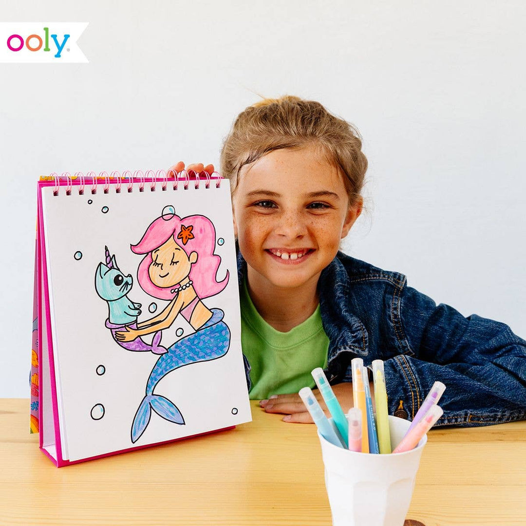 OOLY - Sketch & Show: Standing Sketchbook - Cute Doodle World (8" x - view 3