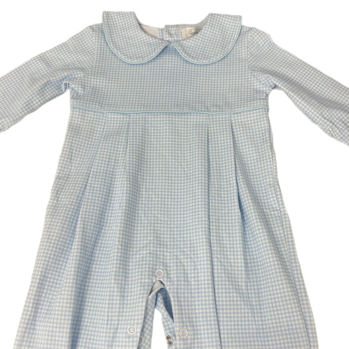 Tripp Micro Gingham Blue Romper