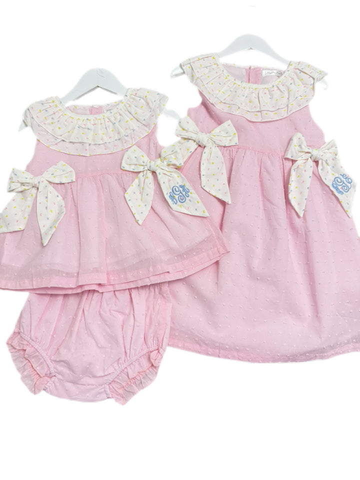 The Eloise Swiss Dot Diaper Set