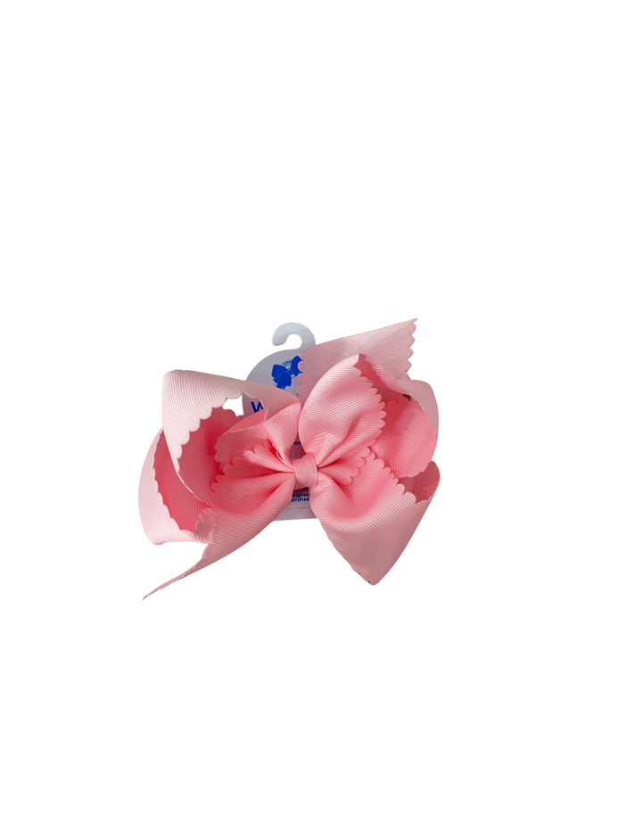 Wee Ones: King Grosgrain Hair Bow Scalloped Edge