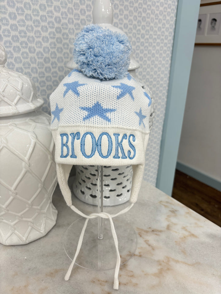 Hampton James Ear Flap Star Hat