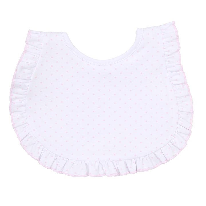 Magnolia Baby - Mini Dots Ruffle Bib - Pink: Pink - view 2
