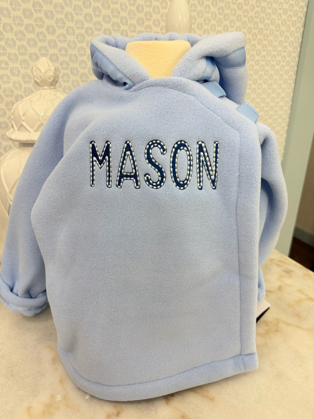Widgeon Fleece Favorite Jacket, Wrap Close - Light Blue