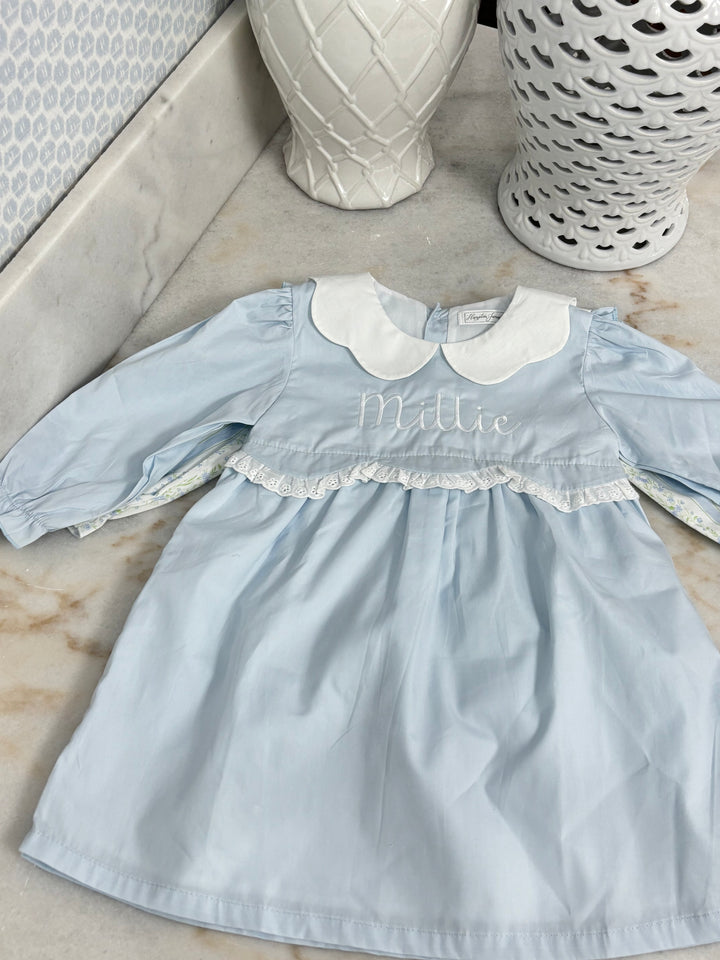 Grace Blue Laced Dress *Pre-Order Ships in October*