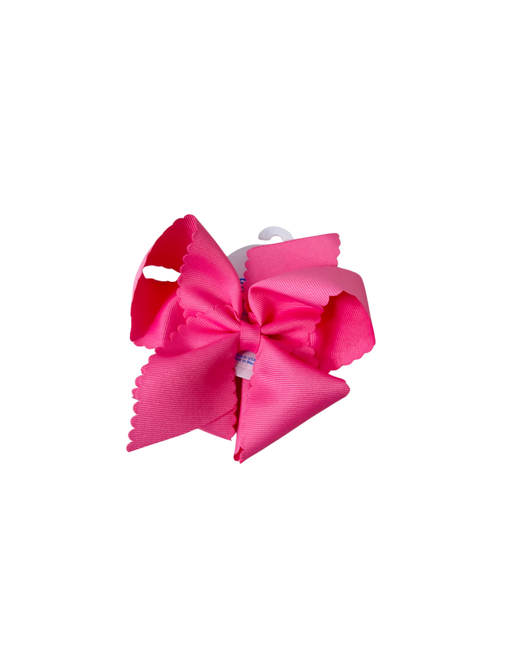 Wee Ones: King Grosgrain Hair Bow Scalloped Edge
