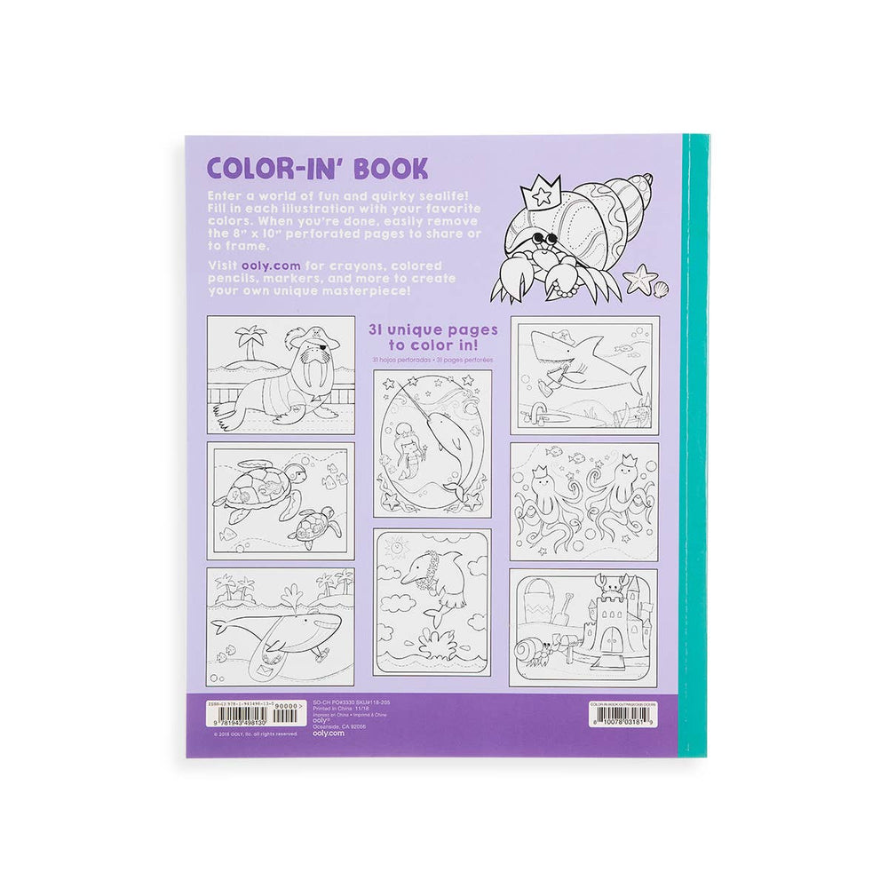 OOLY - Color-in' Book: Outrageous Ocean (8" x 10";31 Pages) - view 2