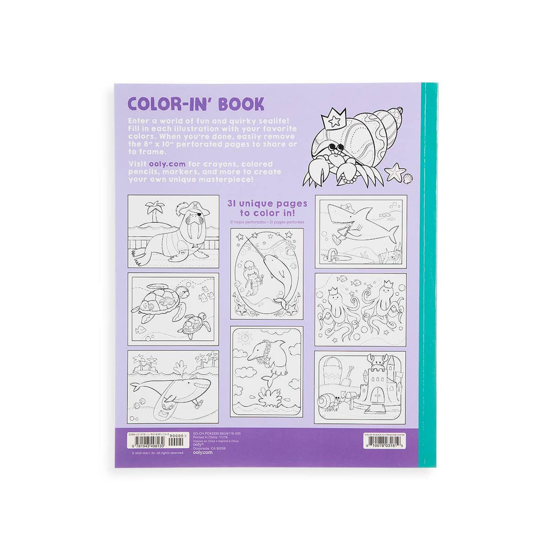 OOLY - Color-in' Book: Outrageous Ocean (8" x 10";31 Pages) - view 2
