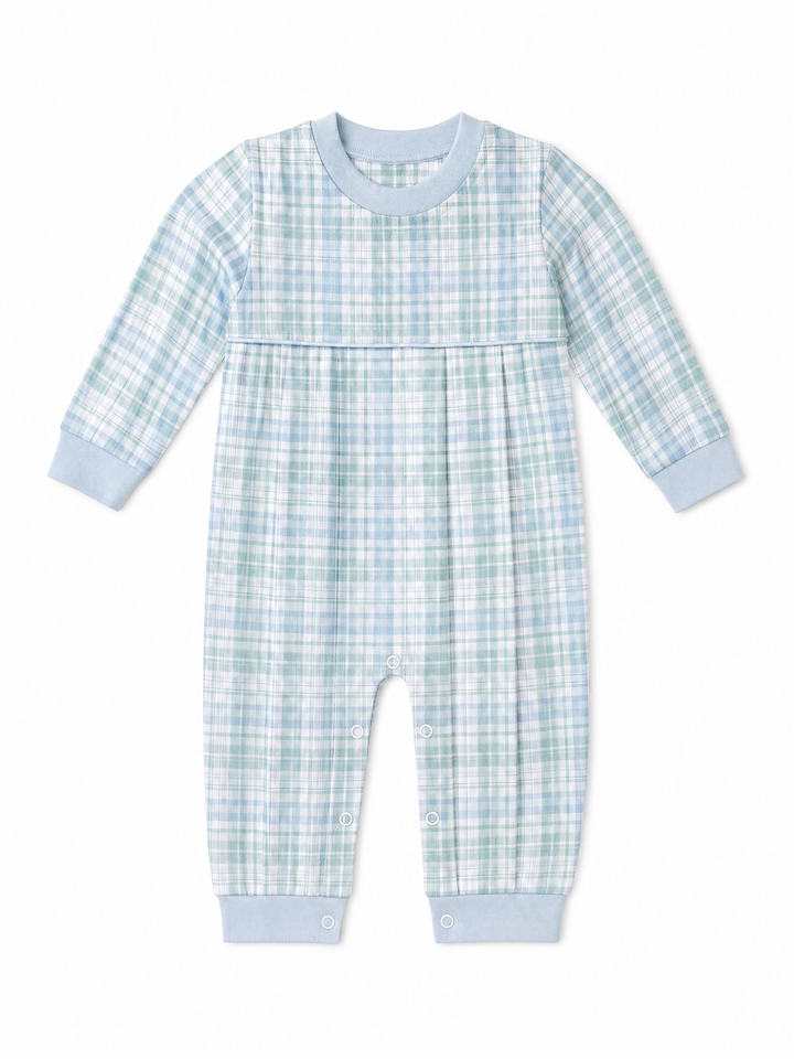 Everyday LS Plaid Romper
