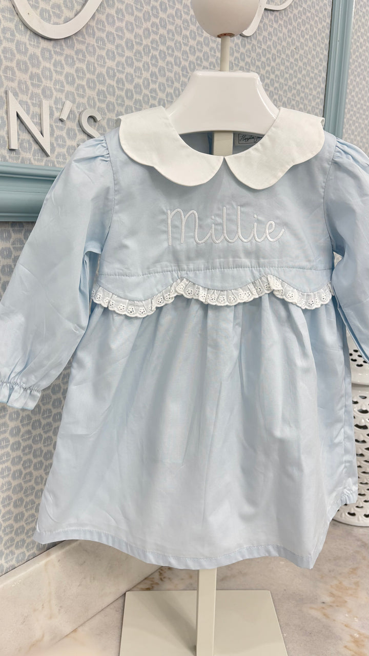 Grace Blue Laced Dress *Pre-Order Ships in October*