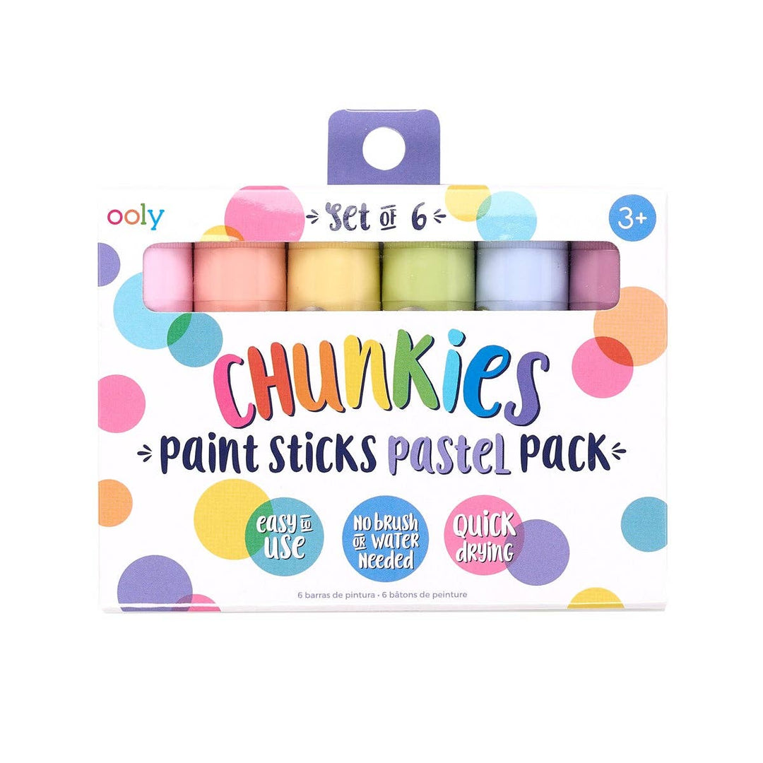 OOLY - Chunkies: Paint Sticks Pastel Pack (Set of 6) - Hampton James