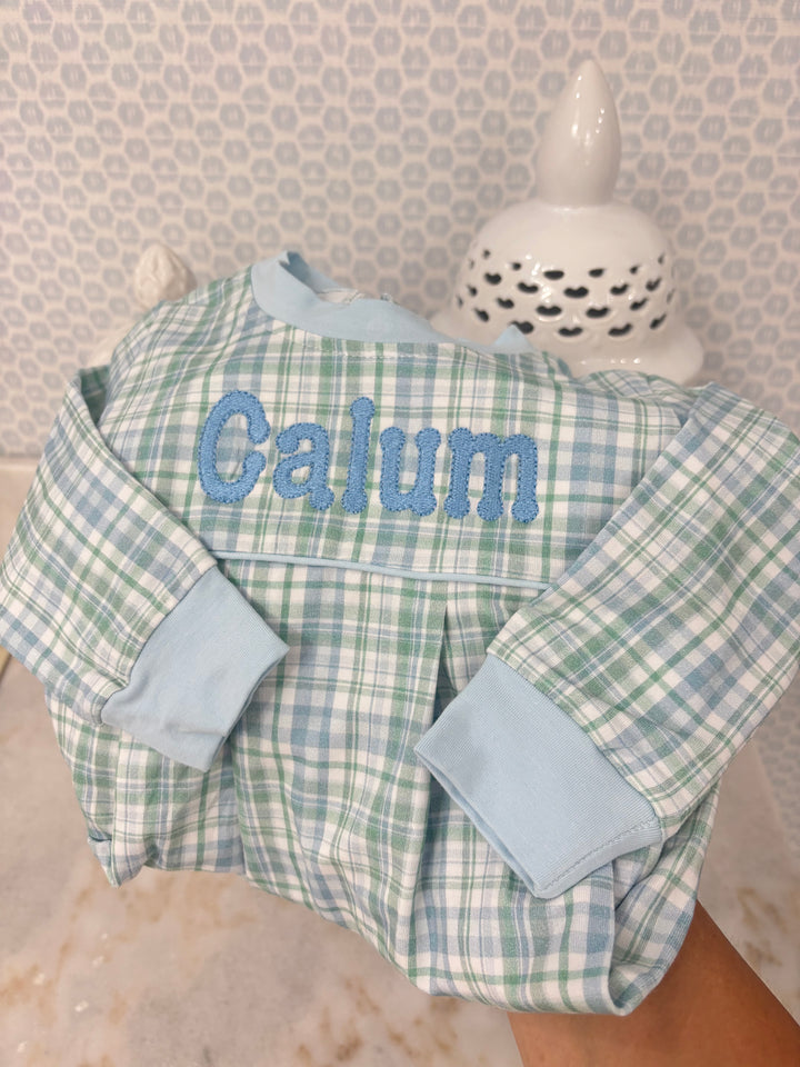 Everyday LS Plaid Romper