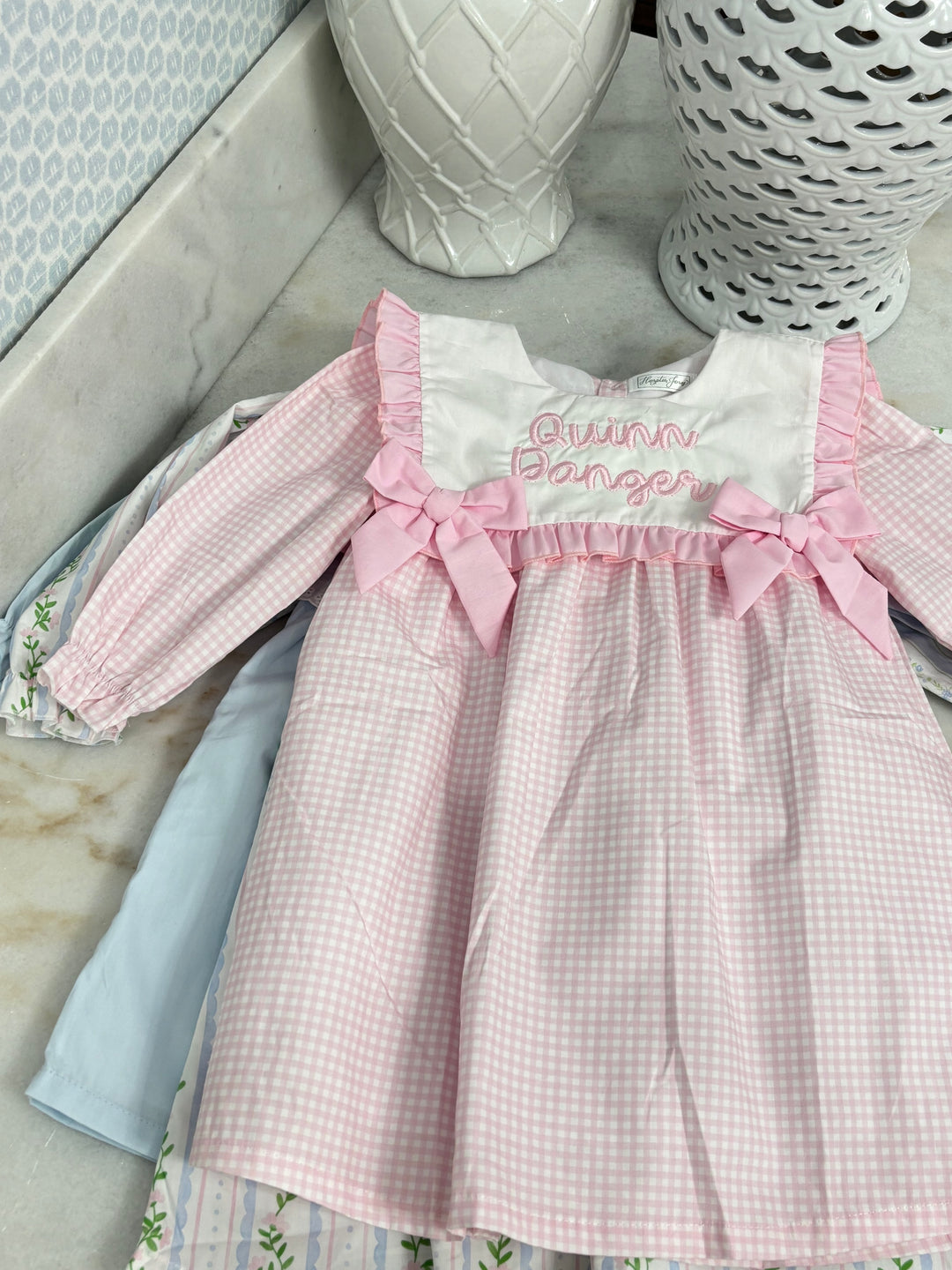Sophia Pink Gingham Dress