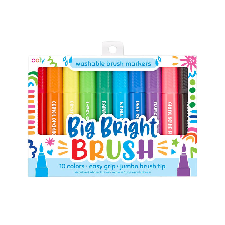 OOLY - Big Bright Brush: Brush Markers (Set of 10) - Hampton James