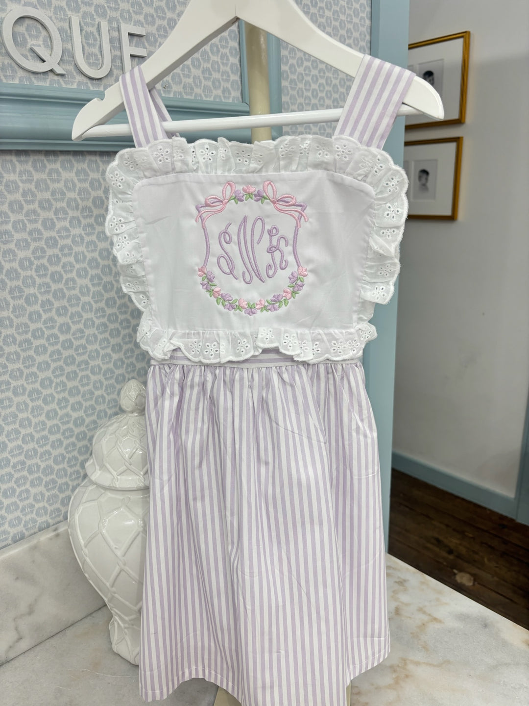 The Summer Stripe Dress - Lilac