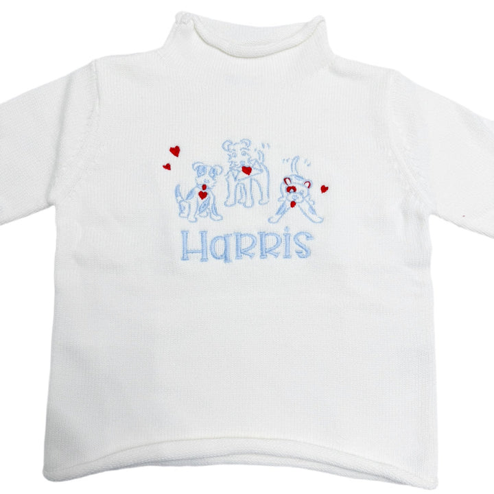 Hampton James Rollneck Sweater - White (Fits TTS)