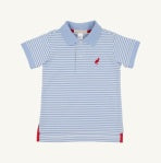 Prim and Proper Polo- Pima- Beale Street Blue Stripe