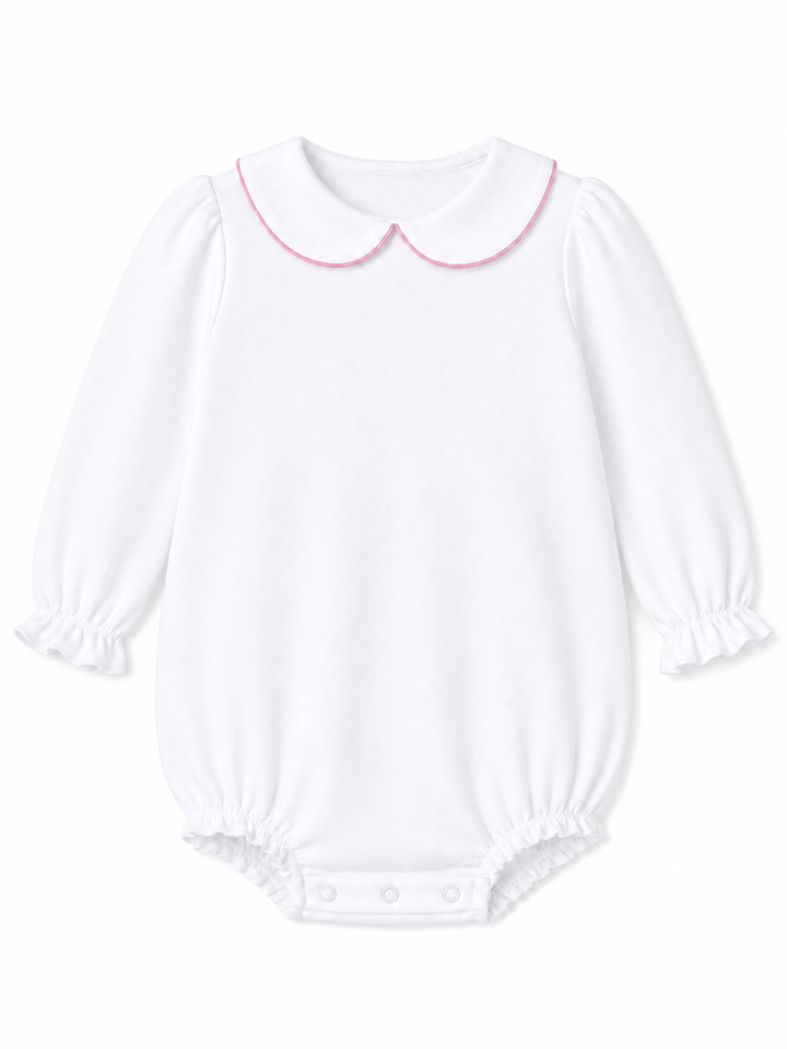 Everyday Play White Collared Bubble with Pink Trim