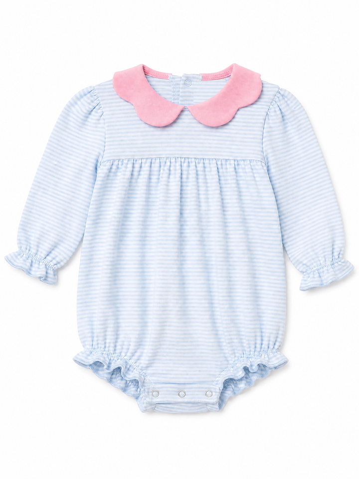 Everyday LS Light Blue Collared Bubble