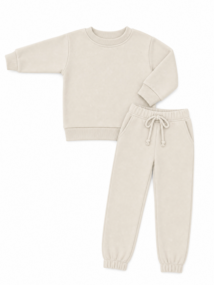 Hampton James Unisex Jogger Set - Light Tan