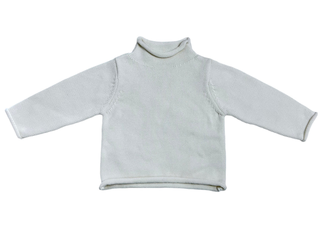 Hampton James NEW STYLE Rollneck Sweater - Cream (Fits TTS)