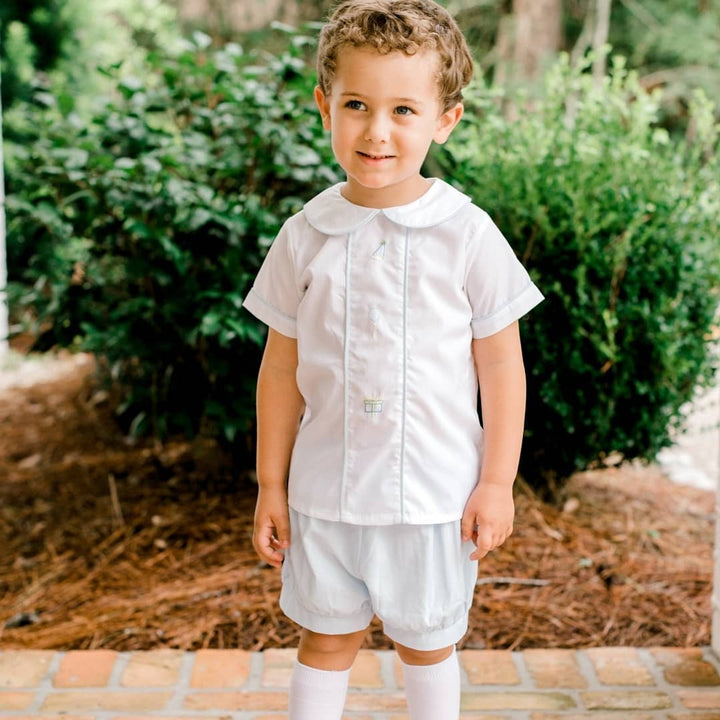 Remember Nguyen- Ashley White Short Set: Boy Birthday