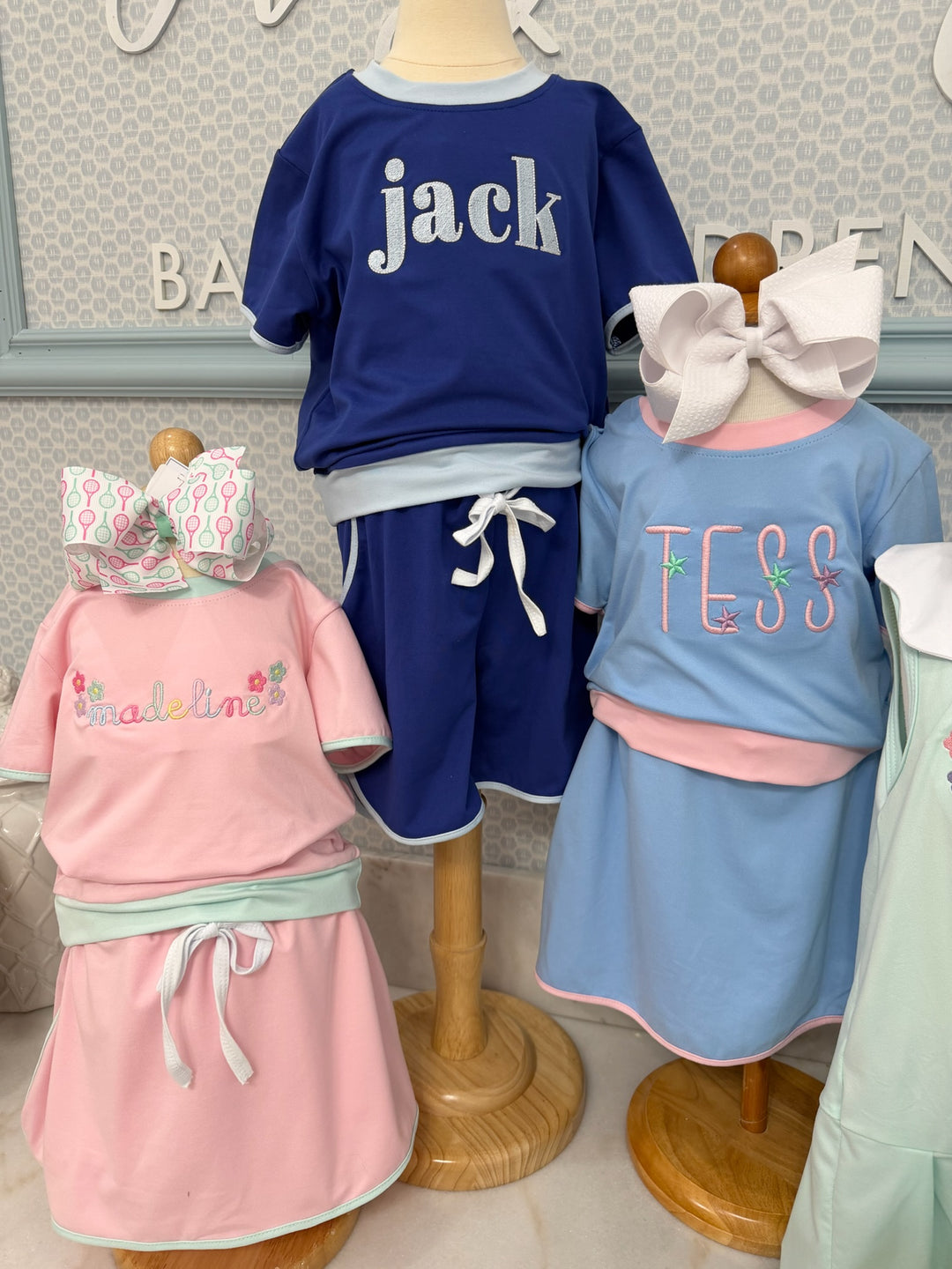 Little Rally Skort Set - Pink/Mint